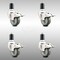 Service Caster 3 Inch 316SS Gray Poly Swivel 1-1/2 Inch Expanding Stem Caster Set Lock Brake SCC-SS316TTLEX20S314-PPUB-112-4 - alternate 2